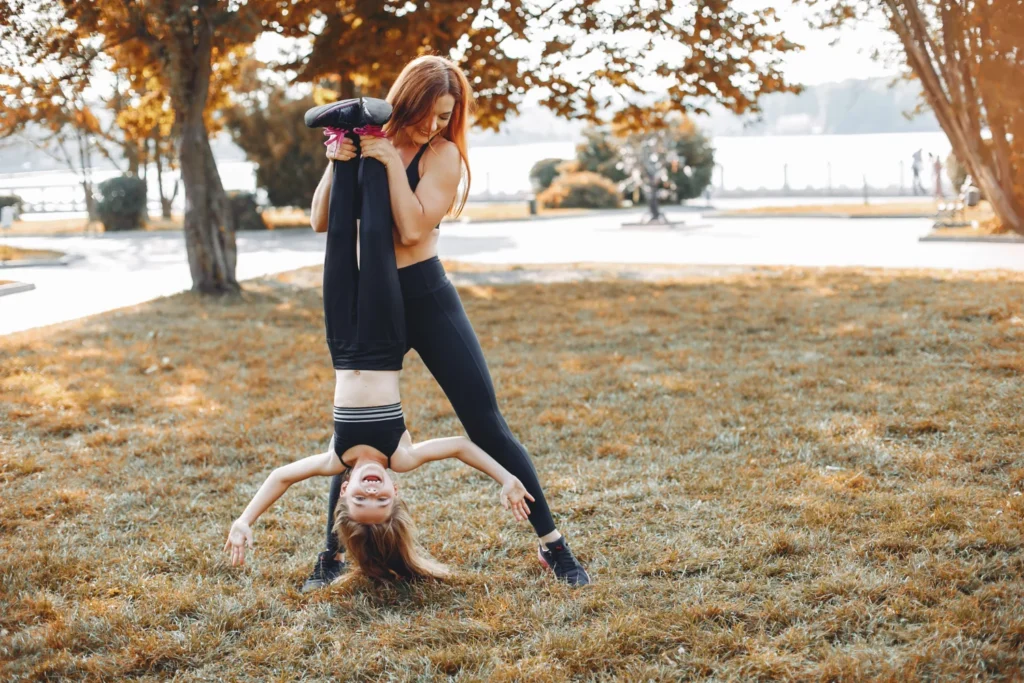 Incorporate fun exercise with family to teach daily habits-webp